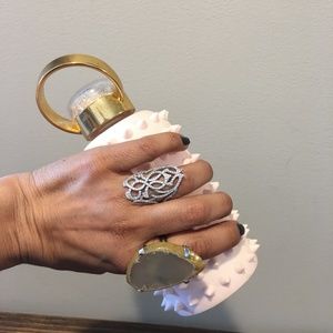 Blush BKR Swarovski Crystal Studded Water Bottle